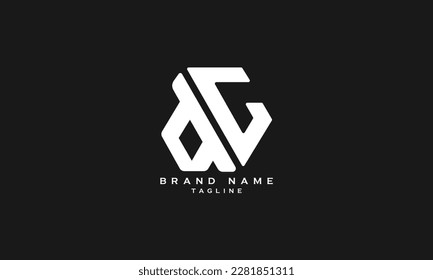 DCG, DC, DG,GD, CD, Abstract initial monogram letter alphabet logo design