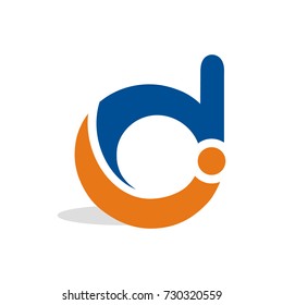 DCI or DI or ID  initial letter  logo design template vector