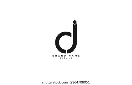 DCJ, DJC, CDJ, CJD, JCD, JDC, DJ, JD, CJ, JC, DI, ID, Abstract initial monogram letter alphabet logo design