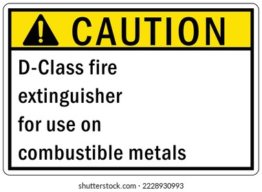 Extintor de incendios de clase D para uso en metal combustible