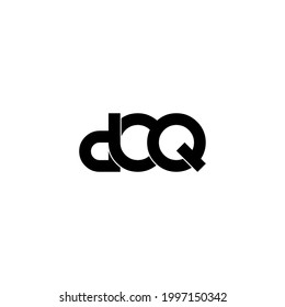 dcq letter original monogram logo design