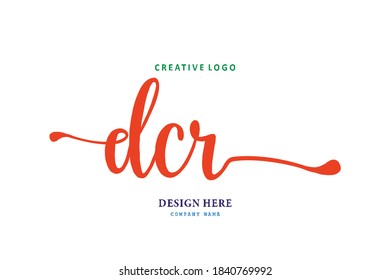 El logotipo de grabado DCR es sencillo, fácil de entender y autorizado

