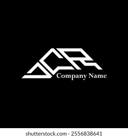 DCR logo design, DCR simple and modern logo. DCR luxurious alphabet design  