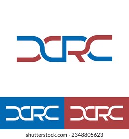 dcrc letter original monogram logo design