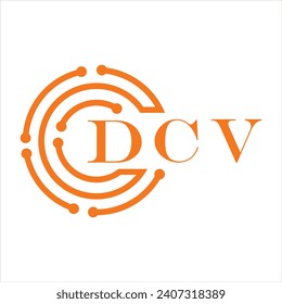 DCV letter design. DCV letter technology logo design on white background. DCV Monogram logo design for entrepreneur and business