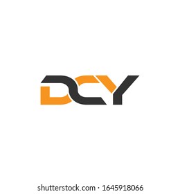 DCY letter logo design template