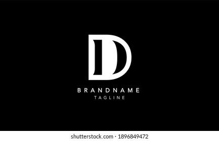 D Alphabet Initial Letter Monogram Icon Logo Vektorgrafik