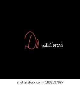 DD beauty monogram and elegant logo design