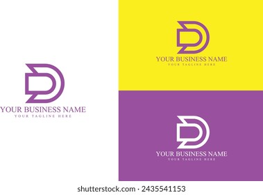 DD creative logo design simple initial logo vector