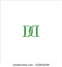 DD D D Creative Modern Green Letters Logo Design