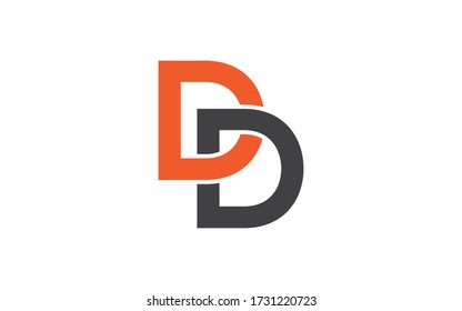DD or D Letter Initial Logo Design, Vector Template