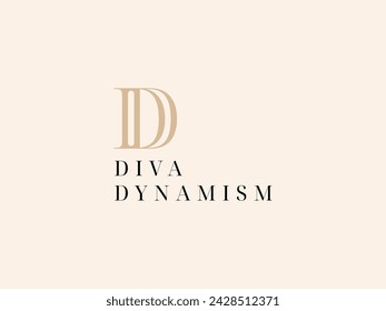 DD Diva Dynamism Lady Preneur Logo Template