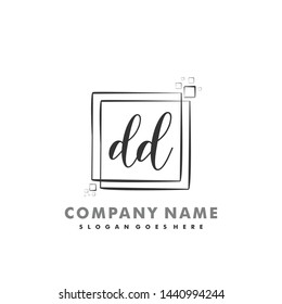 DD Initial beauty monogram logo vector