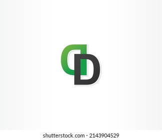 DD initial concept logo design icon