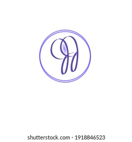 dd initial handwriting for logo identity