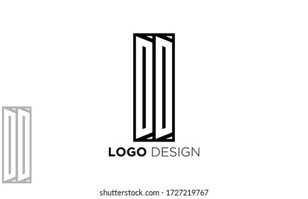 DD initial letter logo design template vector
