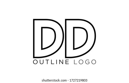 DD initial letter logo design template vector
