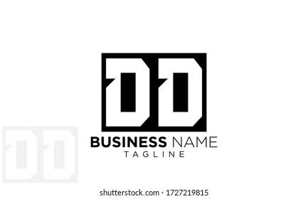 DD initial letter logo design template vector
