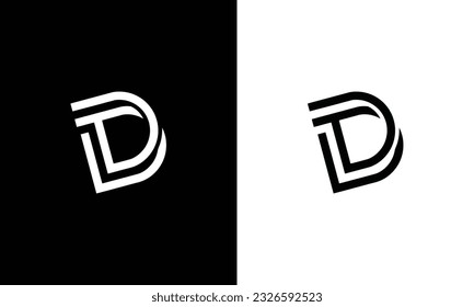 DD initial letter logo minimal creative style