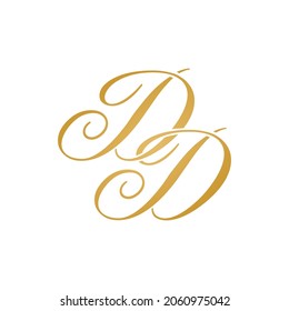 DD initial logo design vector stock