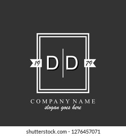 DD Initial logo template vector
