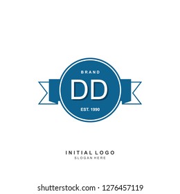 DD Initial logo template vector