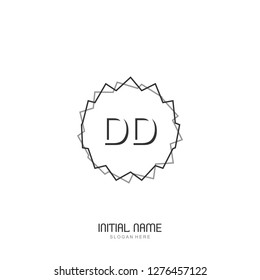 DD Initial logo template vector