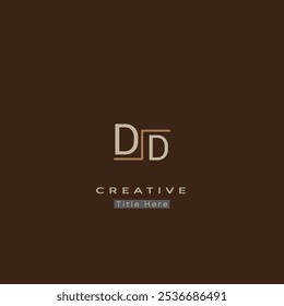 DD initial modern elegant letters logo.