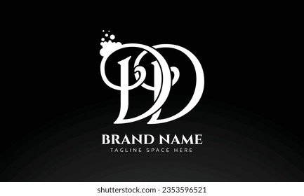 DD initials letter logo design templates