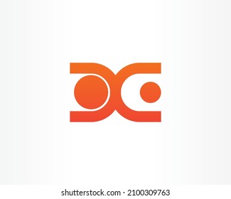 DD letter concept icon logo design