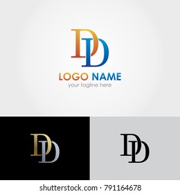 DD Letter Design - Initials Logo - Letter Logo Design