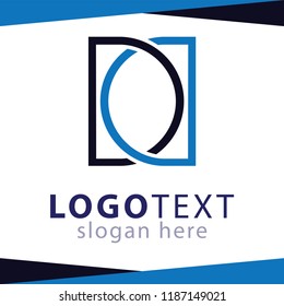 DD Letter Line Logo Element