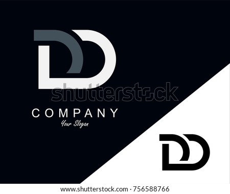 DD Letter Logo Design Template Stock Vector (Royalty Free) 756588766