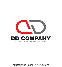 Dd Letter Logo Design Vector Template Stock Vector (Royalty Free ...