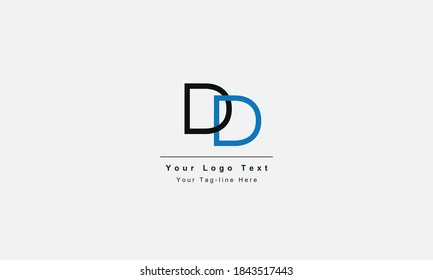 DD letter logo. Unique attractive creative modern initial DD initial based letter icon logo
