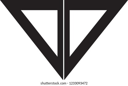 dd letter vector logo