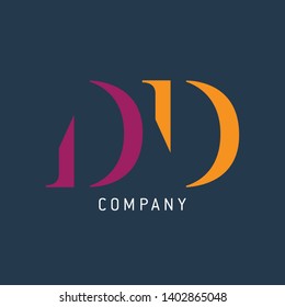 DD logo design. Company logo. Monogram logo.