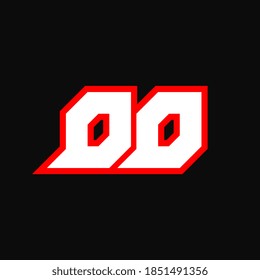 DD logo design, initial DD letter design with sci-fi style. DD logo for game, esport, Technology, Digital, Community or Business. D D sport modern Italic alphabet font. Typography urban style fonts.