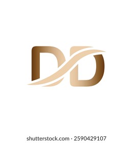 DD logo design. Trendy awesome artistic DD initial based Alphabet icon logo.