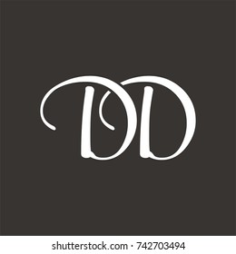 DD logo initial letter design template vector