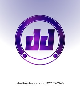 Dd Logo Metal Logo Purple Logo Stock Vector (Royalty Free) 1021094365 ...