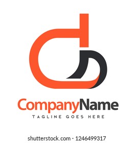 DD logotype, abstract design for home decoration specialists and nursery, logo for interior design and online renovation services, modern logo for interior business
