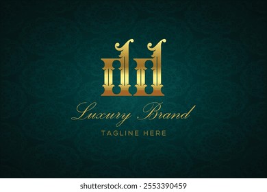DD LUXURY LETTER LOGO DESIGN. It is a luxury letter monogram logo, this logo is made by combining two letters