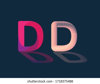 D.D modern style font suitable for logos and various designs