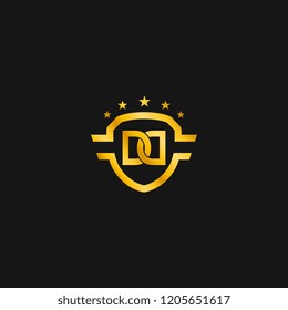 DD Shield logo vector for brand or identity