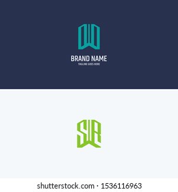 DD SR monogram Logo Set modern graphic design, Inspirational logo design for all companies. -Vectors