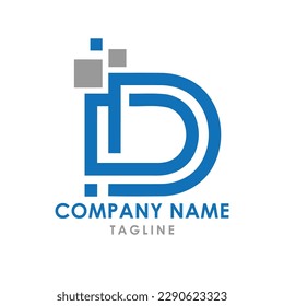 dd typography logo design alphabet