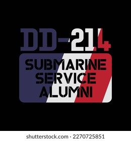 DD-214 Submarine Service Alumni Vintage US Navy Veteran Gift