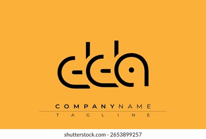 DDA abstract letter design. Modern Business Logo Design With Abstract Typography and Contemporary Style