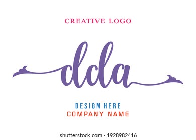 DDA lettering logo is simple, easy to understand and authoritative